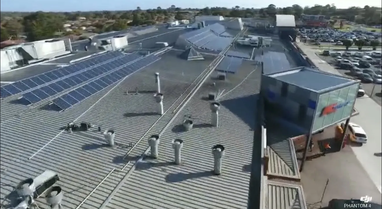 Carrum Downs Shopping Centre solar installation photo 2